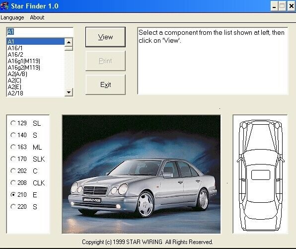 mercedes star finder