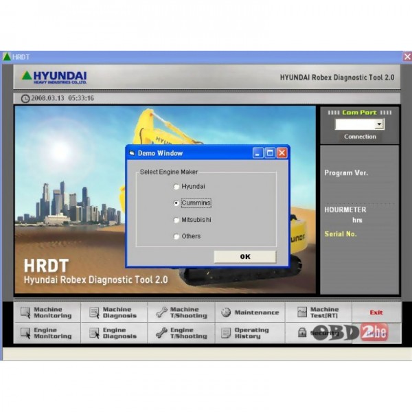 Hyundai Robex Diagnostic Tool (HRDT)