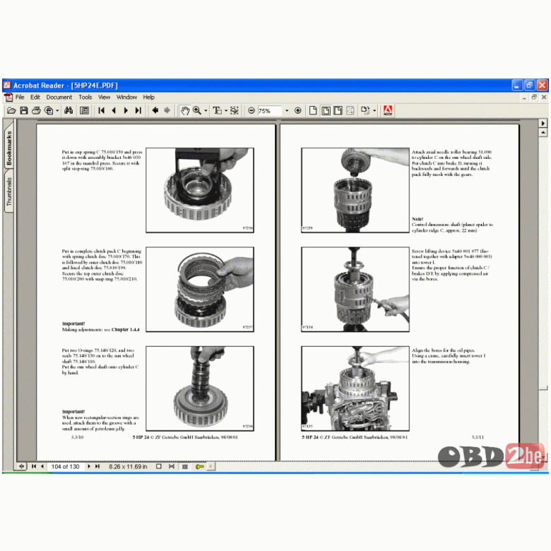 ZF 5 HP-24 Repair Manual, ZF Car Service & Repair