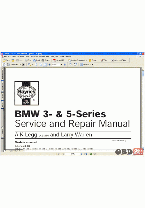 BMW 3-, 5-Series Service and Repair Manual