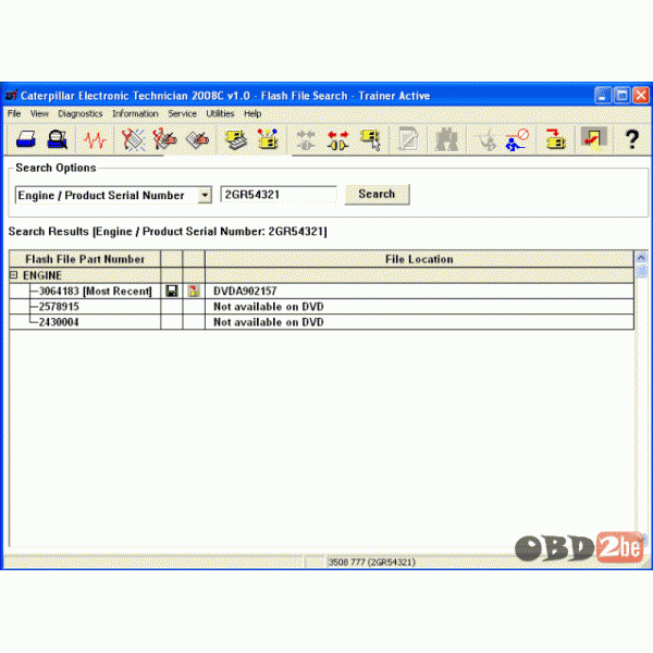 Caterpillar Flash Files DVD