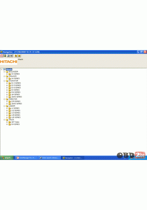 Hitachi PartsManager Pro 2008