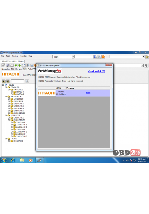 Hitachi PartsManager Pro 2016