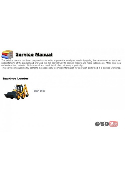 Hyundai Backhoe Loader HB90 HB100 Service Manual