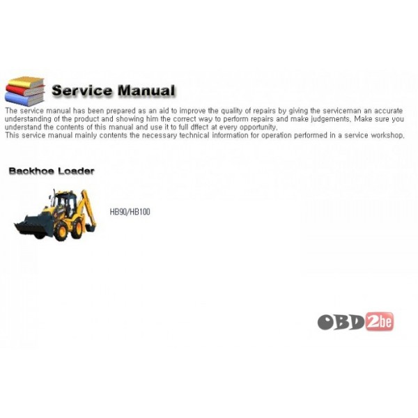 Hyundai Backhoe Loader HB90 HB100 Service Manual