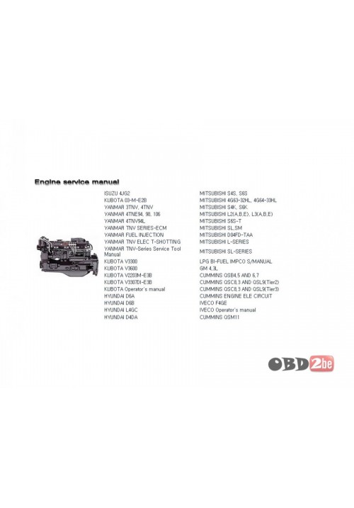Hyundai Engines Service Manuals