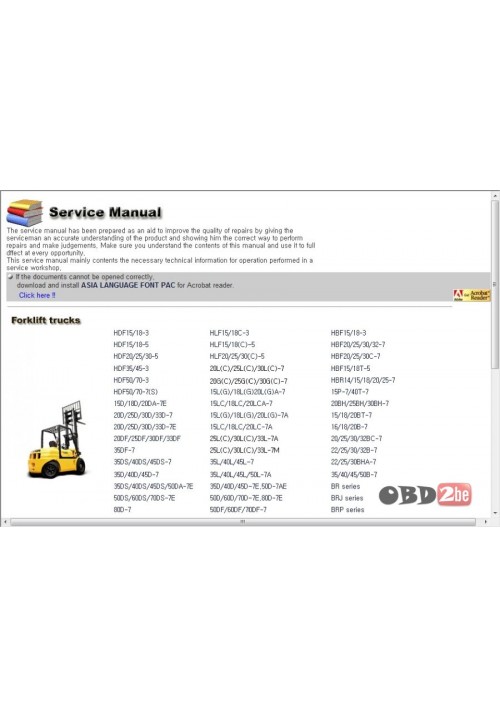 Hyundai Forklift Trucks Service Manuals