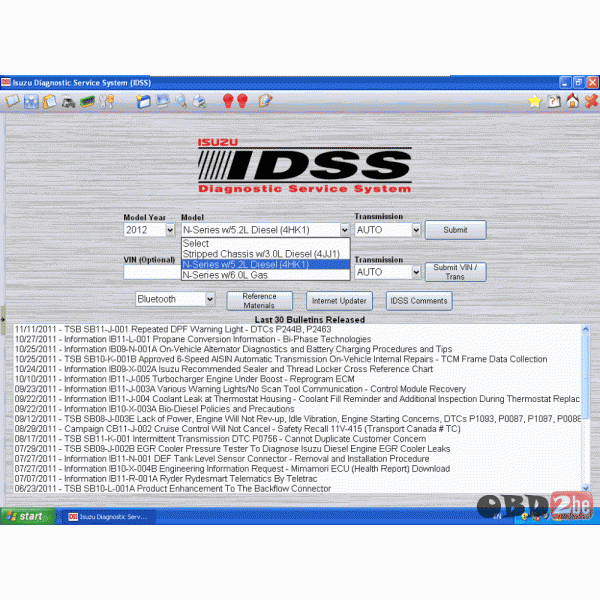 Isuzu IDSS - Isuzu Diagnostic Service System