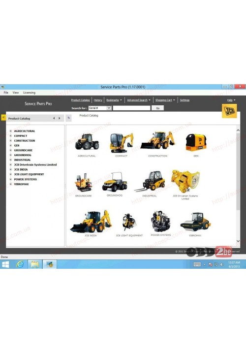 JCB SPP Parts Catalog 1.18 2015 + Service Manuals