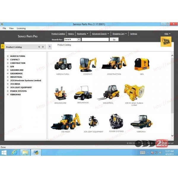 JCB SPP Parts Catalog 1.18 2015 + Service Manuals