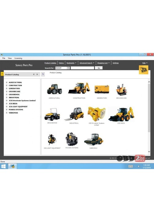 JCB SPP Parts Catalog 1.18 2015 NEW