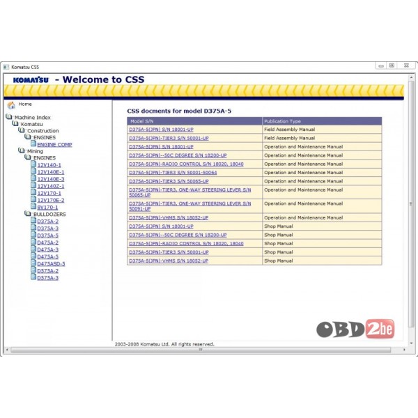 Komatsu CSS Mining Bulldozers