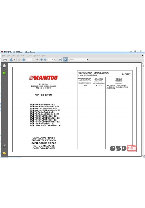 Manitou Forklift 2016