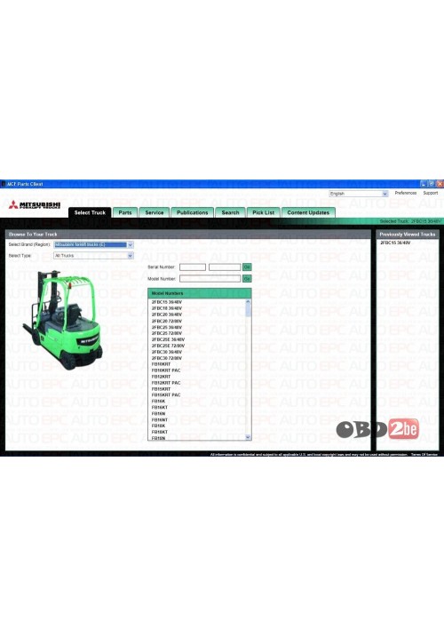 Mitsubishi Forklift Trucks MCFE [01 2016]