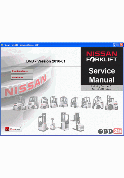 Nissan Forklift Service Manuals 2010