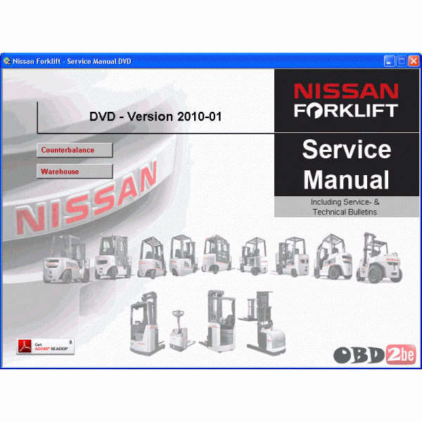 Nissan Forklift Service Manuals 2010