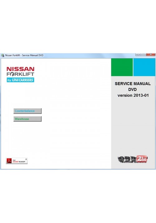 Nissan Forklift Service Manuals 2013