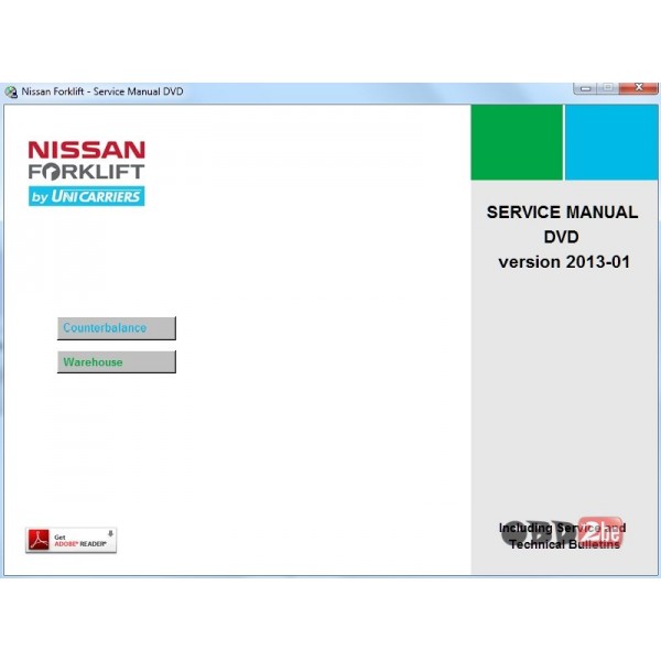 Nissan Forklift Service Manuals 2013
