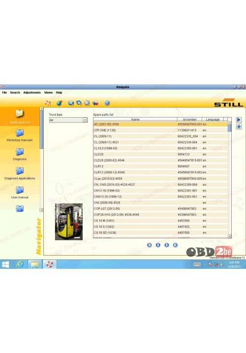 STILL STEDS 8.16 R2 PARTS & REPAIR 2016