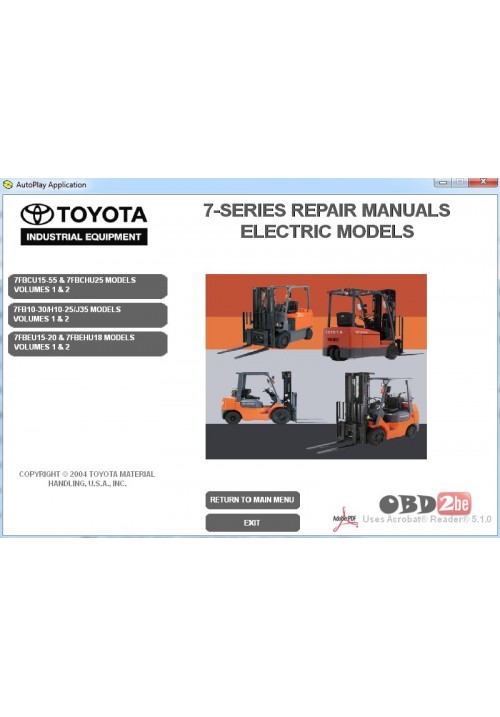 Toyota Forklift 7-series Repair Manuals