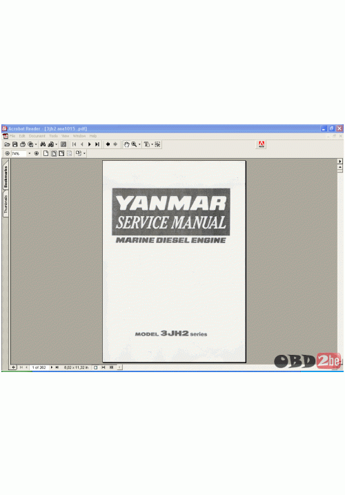 Yanmar Marine Diesel Engine 3JH2 Series