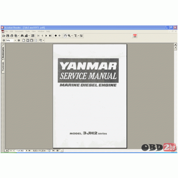 Yanmar Marine Diesel Engine 3JH2 Series