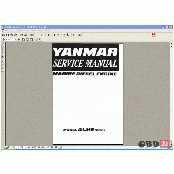 Yanmar Marine Diesel Engine 4LHE Series