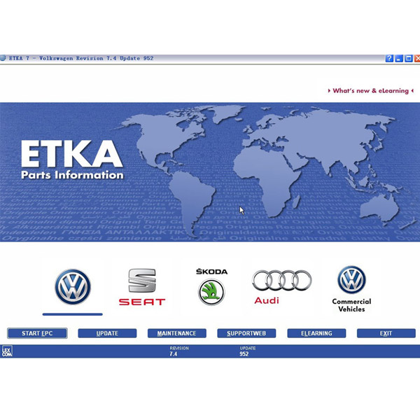 Audi VW Seat Skoda ETKA 7.4