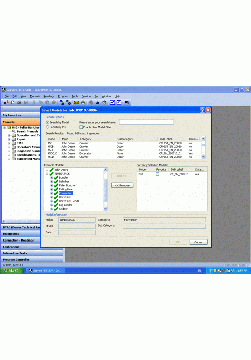 John Deere Service Advisor 4.1 - Construction & Foresty CF